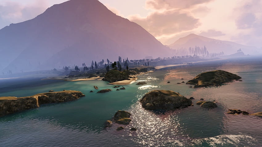 Наред с първия официален геймплей трейлър на GTA V, Rockstar Games разкриха и нова порция зашеметяващи и великолепно изглеждащи екранни за Grand Theft... HD тапет