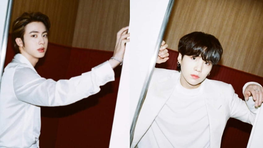 BTS members Jin and Suga pose solo in new Butter teaser , fans call them 'ethereal beauty' HD wallpaper