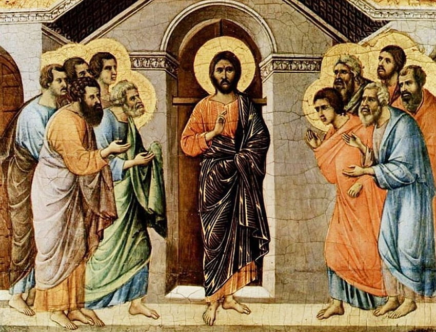 Jesus and his disciples, jesus, christ, gospel, religion HD wallpaper