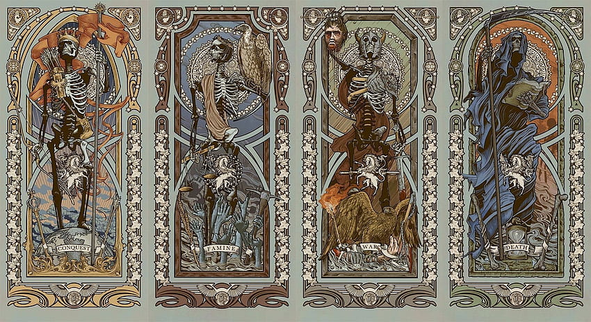 黙示録の騎士、四騎士 高画質の壁紙