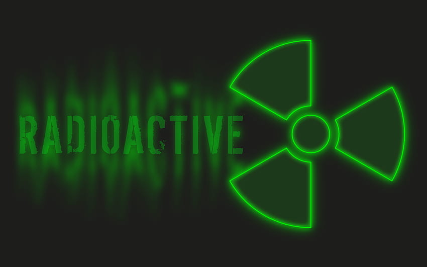Radioactive Symbol, Nuclear Green HD wallpaper