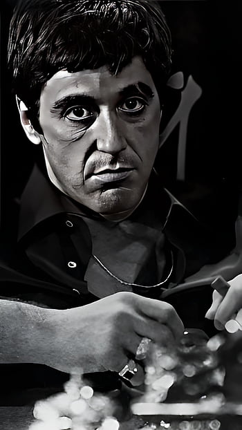 Download Al Pacino Scarface In Striped Suit Wallpaper  Wallpaperscom