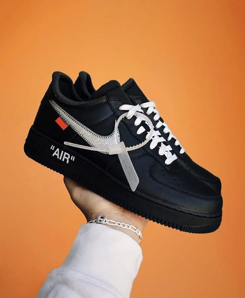 Nike X Off White Air Force 1 MoMa. Nike Shoes Outfits, Black Nike Shoes ...
