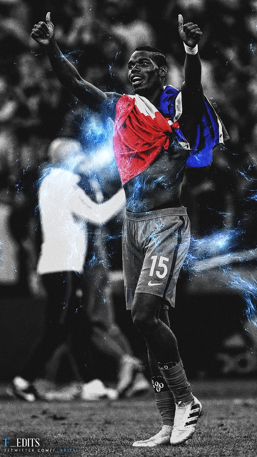Download France National Football Team Paul Pogba Wallpaper | Wallpapers.com