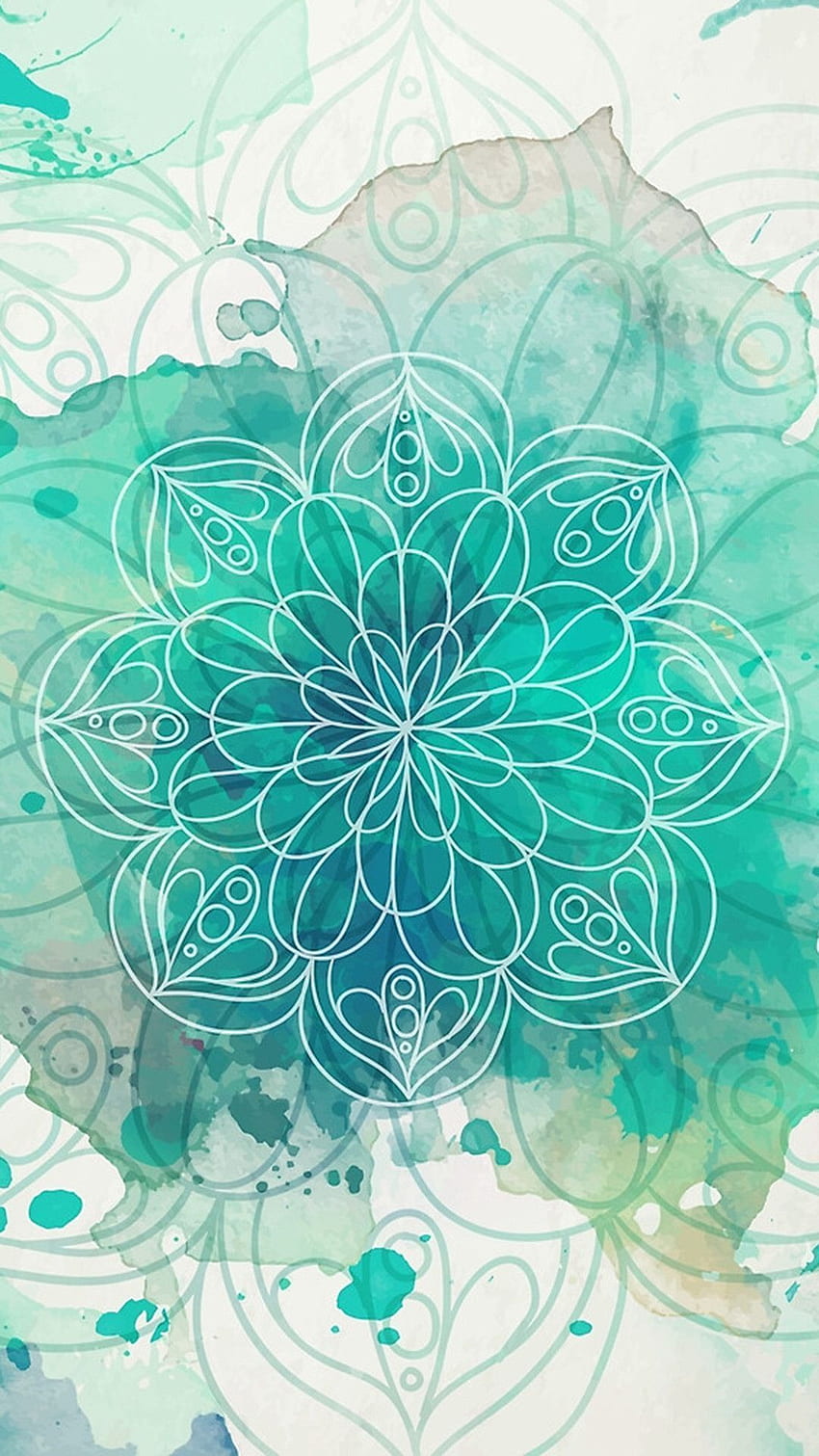 Śliczna Mandala - Top Śliczne Tło Mandala, Zielona Mandala Tapeta na telefon HD