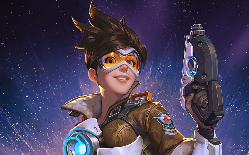Tracer Overwatch art Resolution , , Background, and, Femboy HD wallpaper