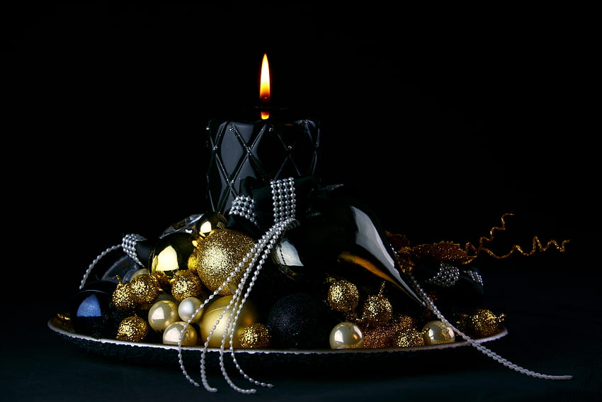 Christmas, Candle, Ornament HD wallpaper