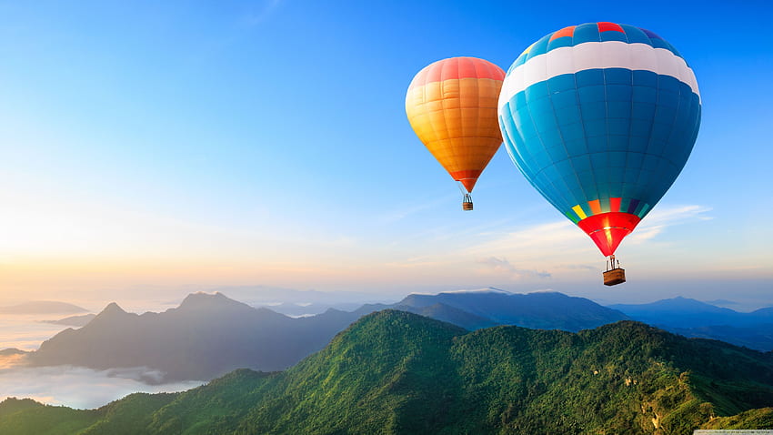 Пътувайте по света, балони с горещ въздух ❤ HD тапет