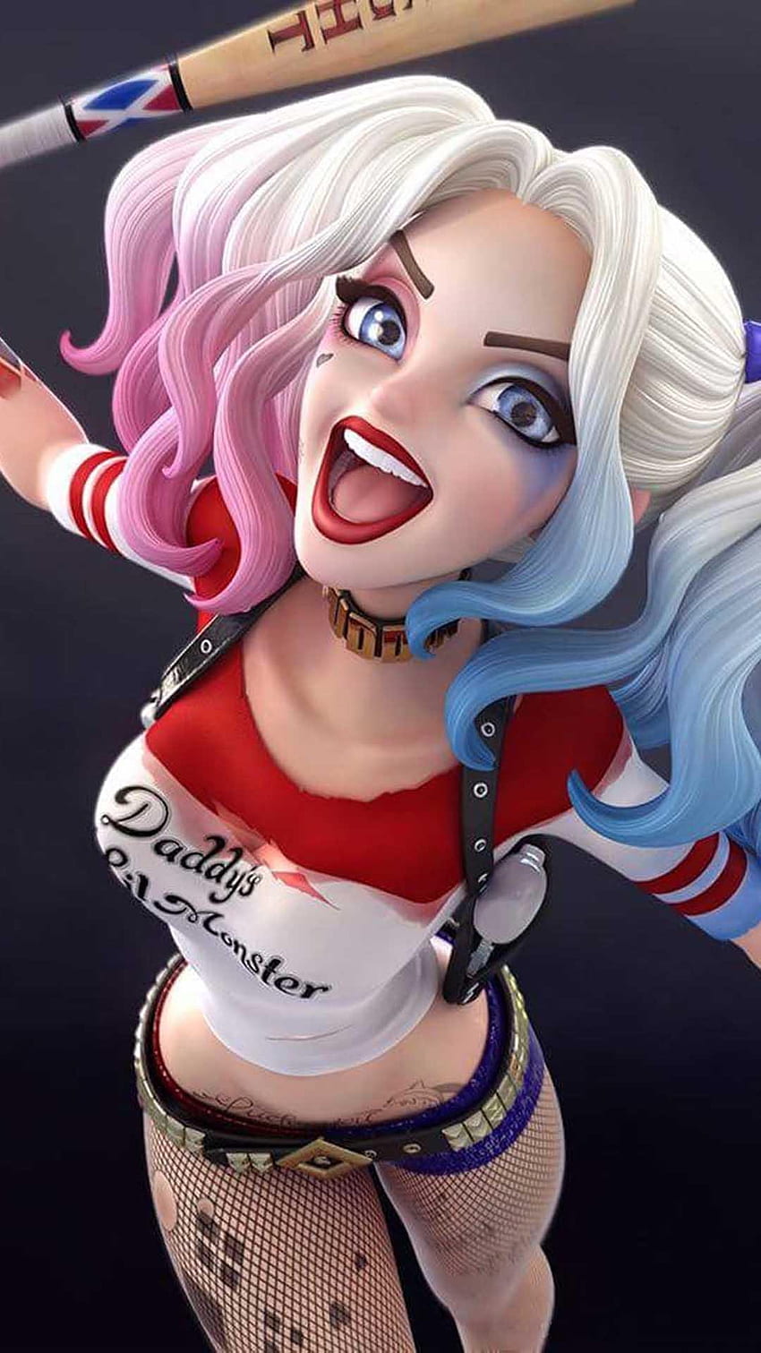 Harley Quinn Nouveau pour Android, Harley Quinn mignon Fond d'écran de téléphone HD