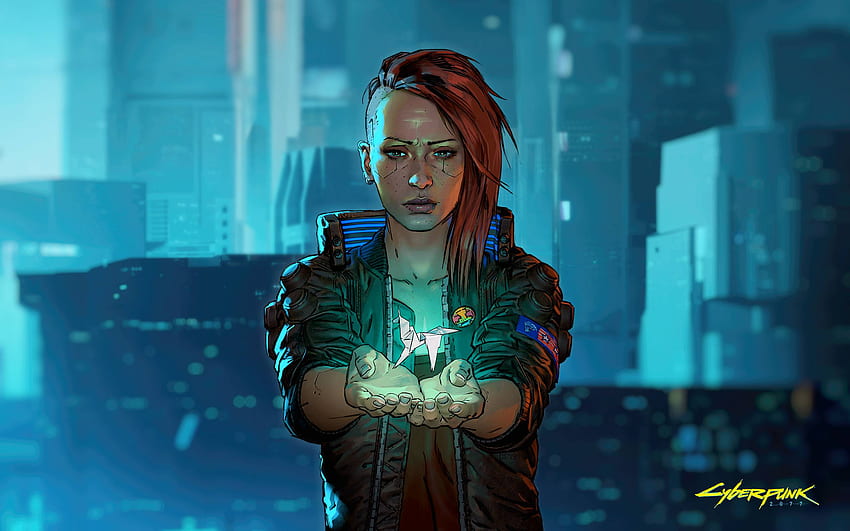 Wallpaper girl, the city, cyberpunk for mobile and desktop, section  фантастика, resolution 2304x1536 - download