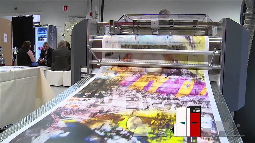 Digital printing - Production of rolls with Xeikon HD wallpaper