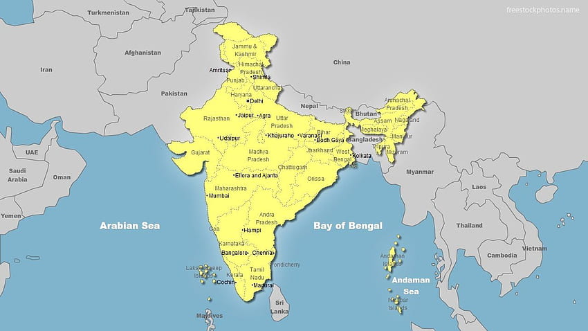 Mapa świata Indie - Imperium Sikhów Maharaja Ranjit Singh - -, polityczna mapa świata Tapeta HD