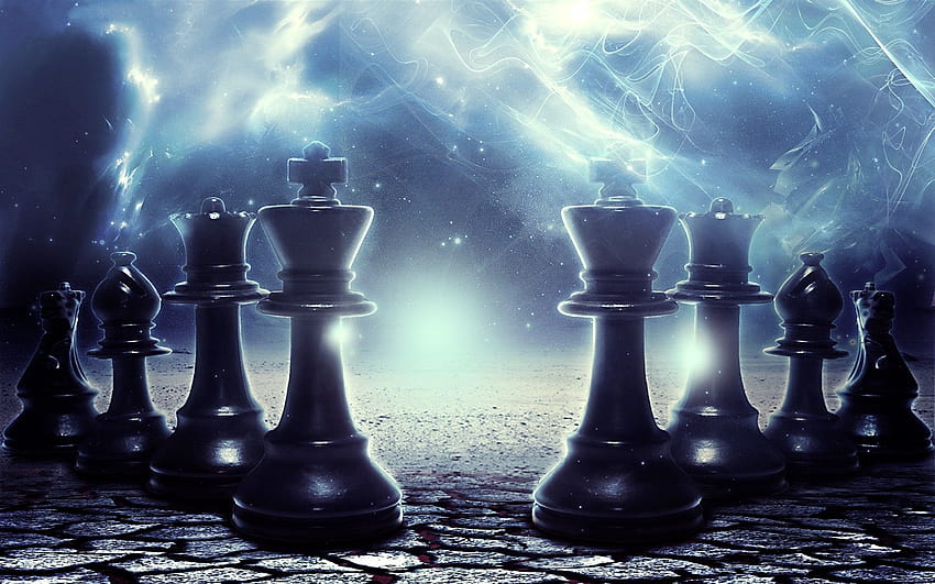 Chess 3D Glass Pieces HD Wallpaper - Stylish HD Wallpapers…