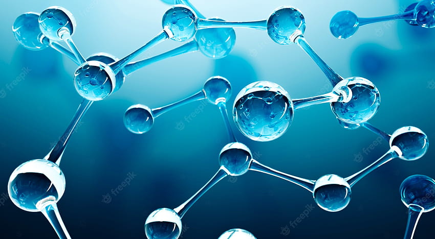 Prime . Conception abstraite de molécules d'eau. formule des atomes. fond abstrait d'adn pour la bannière ou le dépliant de la science de la chimie. formation scientifique ou médicale. Illustration de rendu 3D Fond d'écran HD