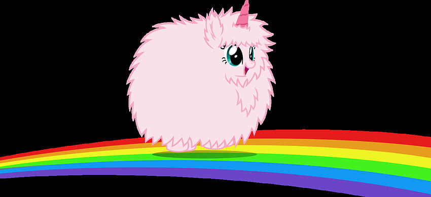 レインボーで踊るピンクのふわふわユニコーン。 エスプフォテ。 Rainbow cartoon, My little pony, 漫画 高画質の壁紙
