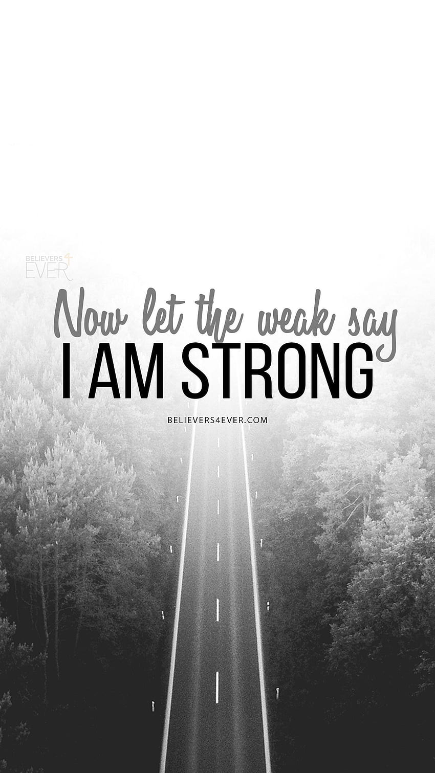 Let the weak say I am strong. Inspirational quotes, Bible quotes HD phone wallpaper