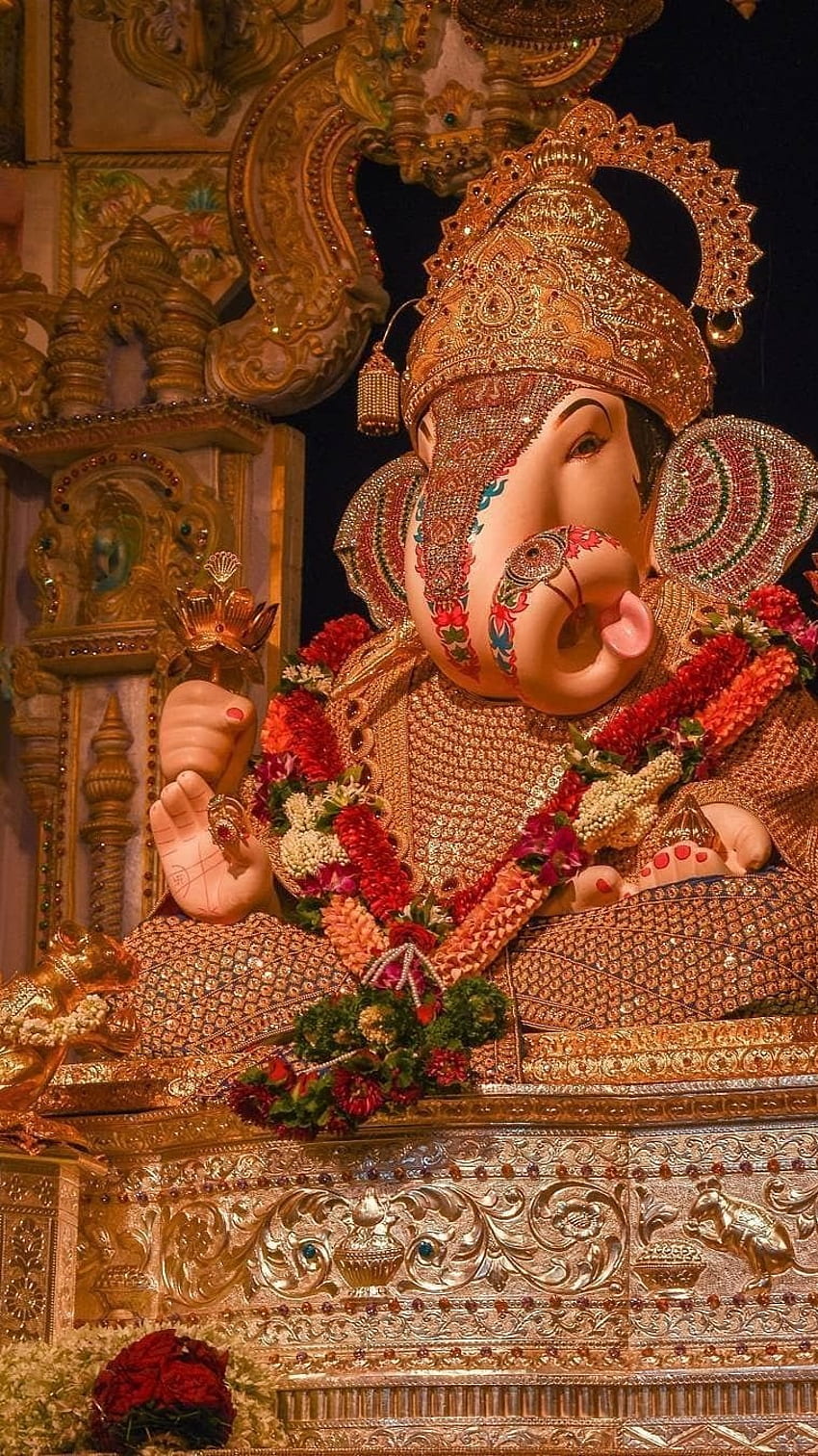 Ganpati, Lord Ganesha, Vighnaharta Tapeta na telefon HD