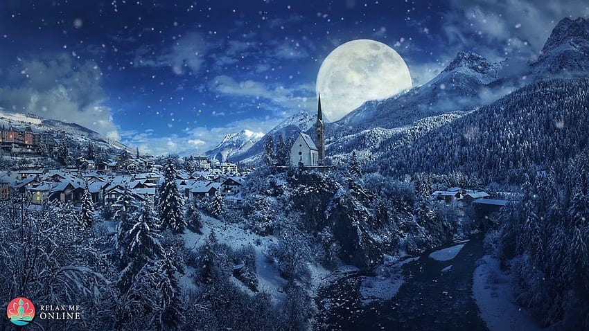Relaxing Christmas Music Ambient, Background Christmas Music, Silent Night, Holy Night, First Noel HD wallpaper