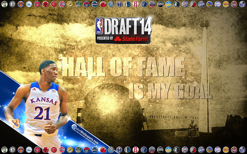 Joel Embiid, NBA, Kamerunlu Basketbol Oyuncusu, Sixers, Draft HD duvar kağıdı