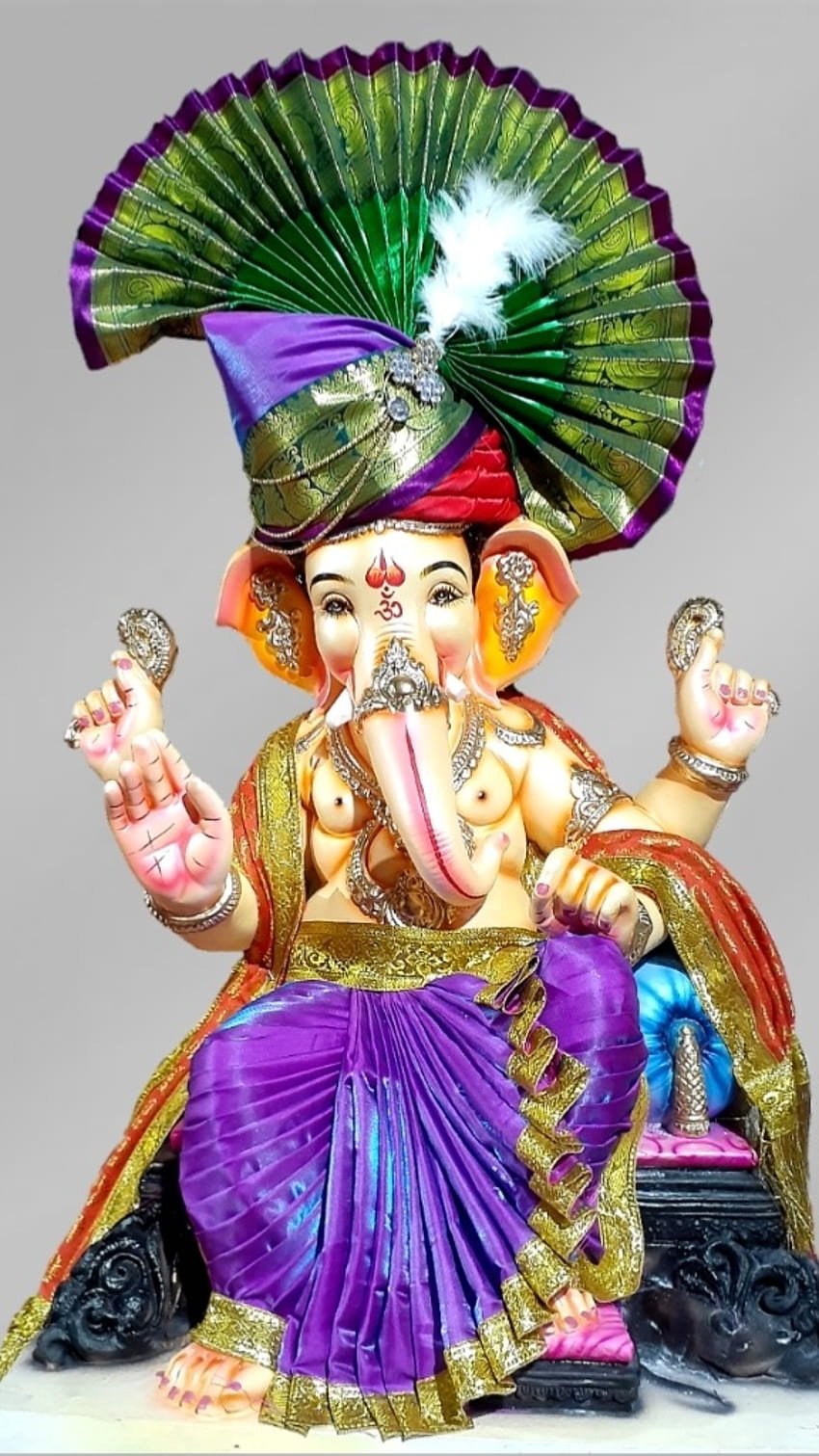 Ganpati Ka, Beautiful, Green Feta HD phone wallpaper | Pxfuel