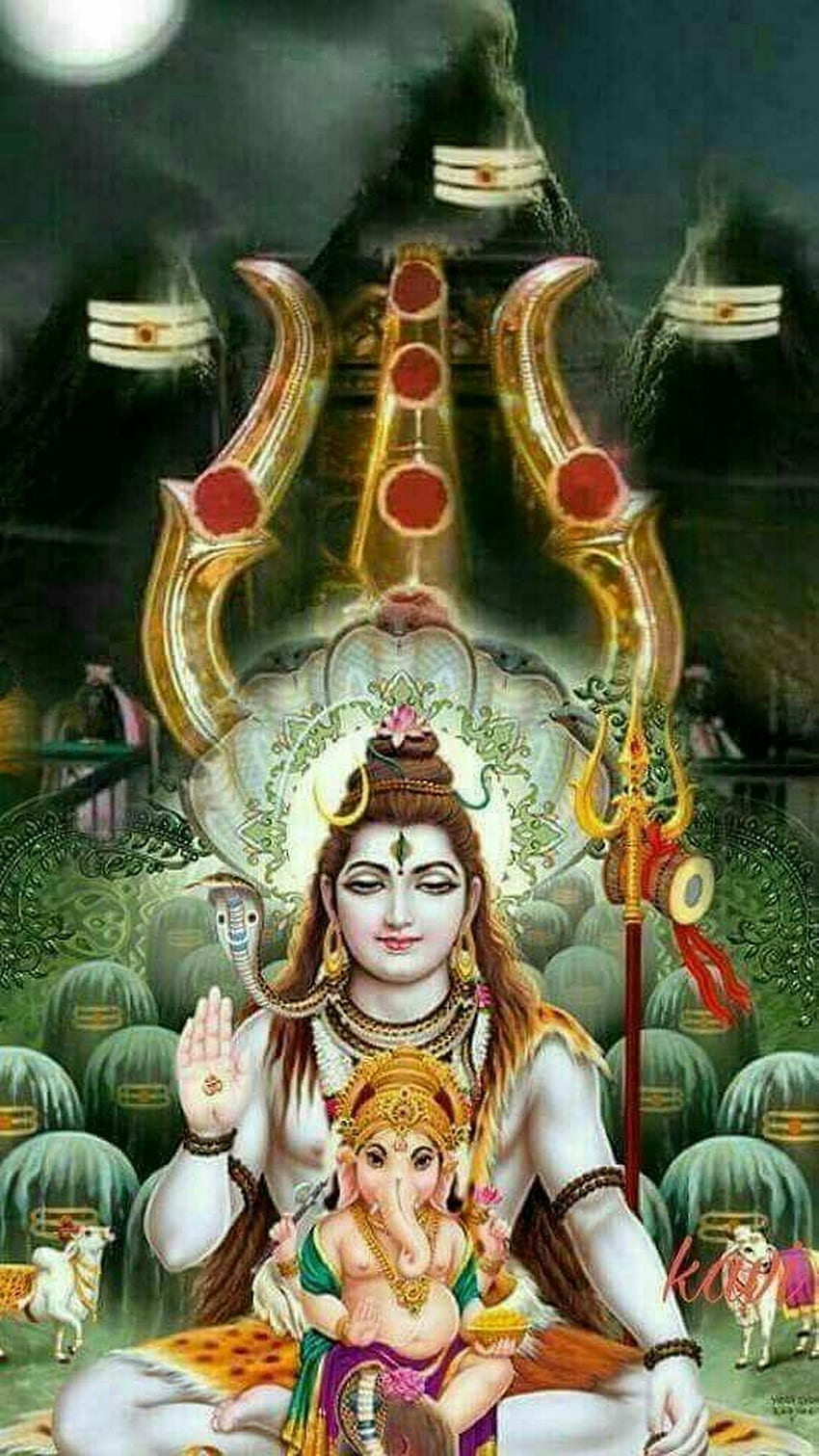 Сиван, индуски бог, шив джи HD тапет за телефон