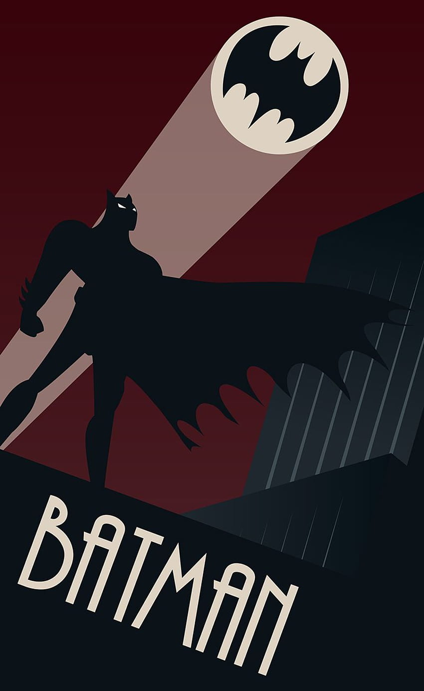 Batman Die Zeichentrickserie von Rich Lunghino. Batman-Plakat, Batman-Kunst, Batman, Batman-Cartoon HD-Handy-Hintergrundbild