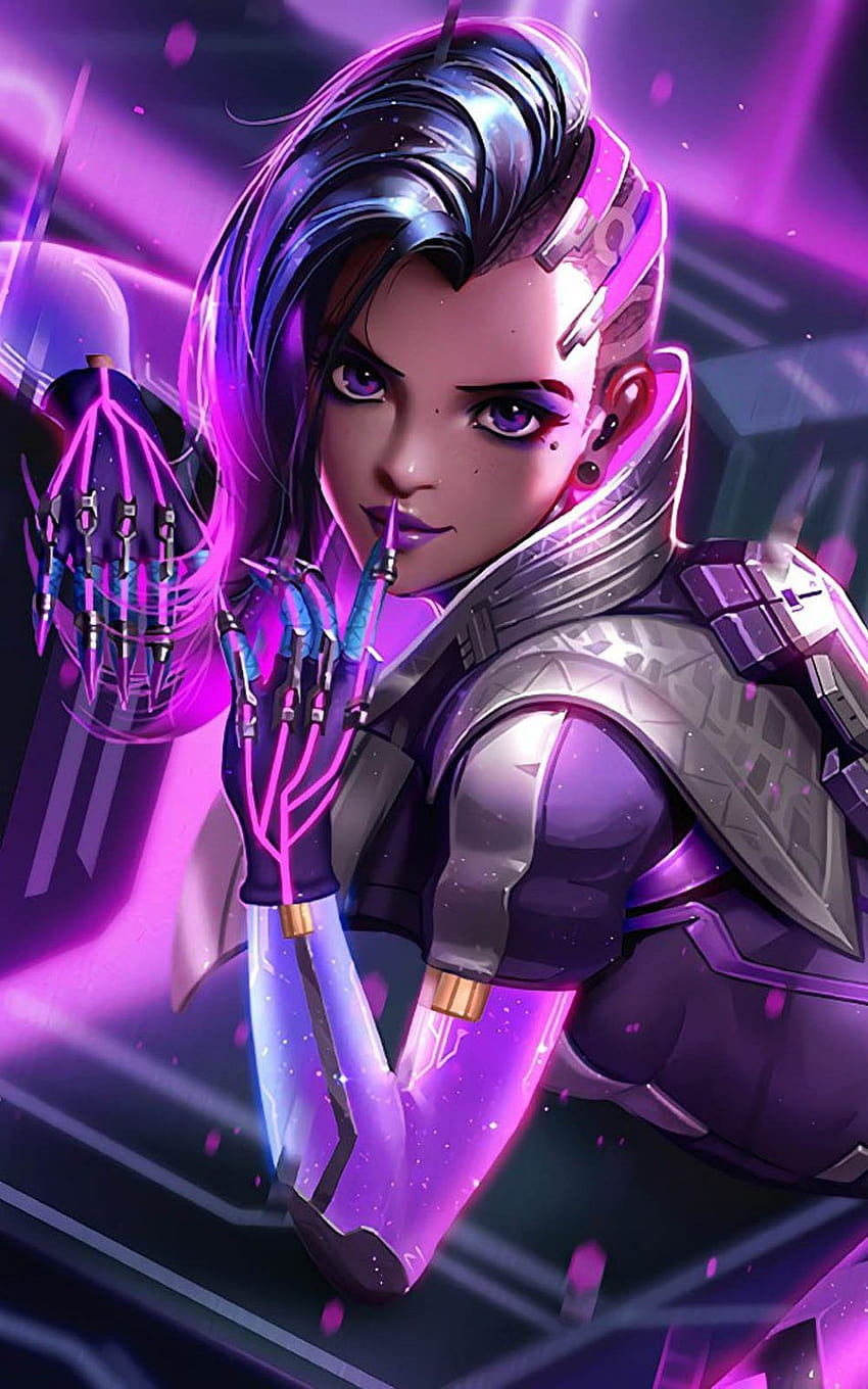 Sombra In Overwatch Game Pure Ultra HD phone wallpaper
