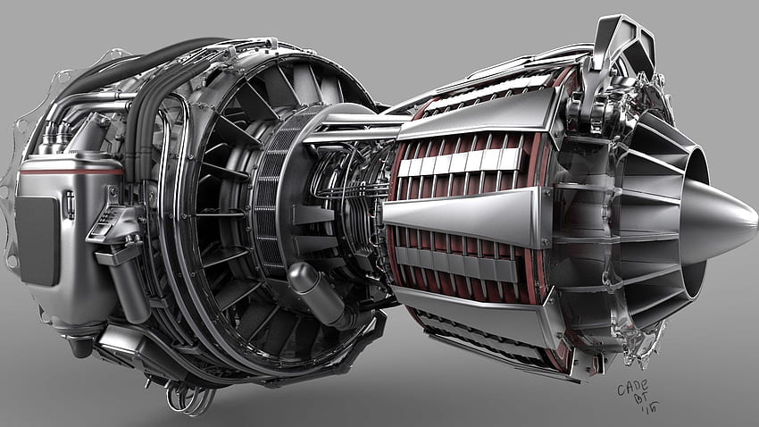 реактивен двигател - Diseño futurista, Tatuajes biomecanicos, Motores, Turbine Engine HD тапет