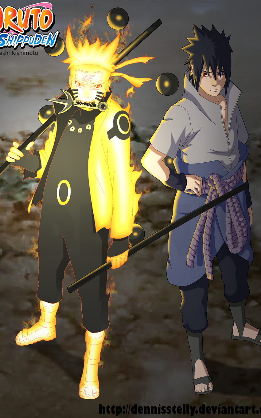 Naruto And Sasuke Sage Of Six Paths Wallpaper