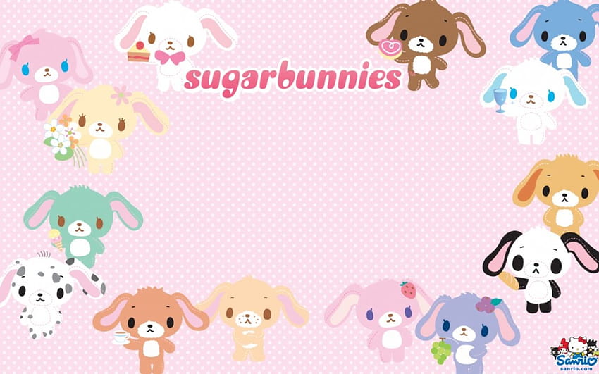 Sugarbunnies, Conejitos, sanrio, Kawaii, Pastel, conejo, Lindo fondo de pantalla