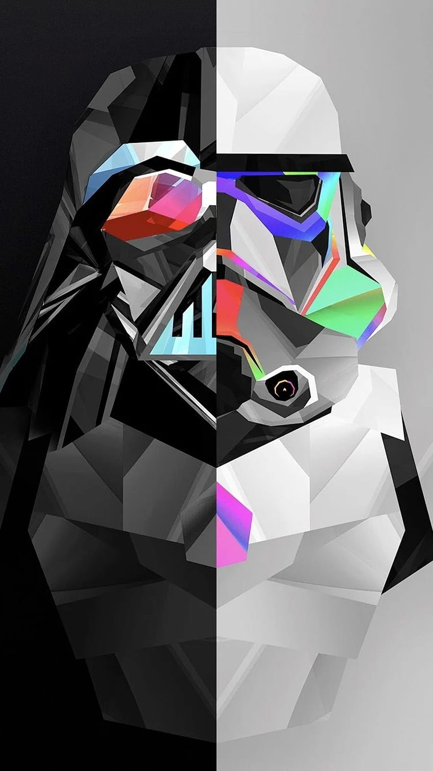 Star Wars iPhone Polygon HD phone wallpaper