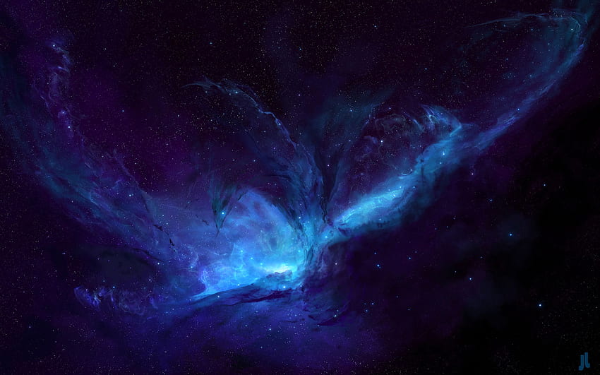 Galaxy, Stars, Space, Blue, Black #galaxy #stars #space #blue #black #1080P  #wallpaper #hdwallpaper #d…