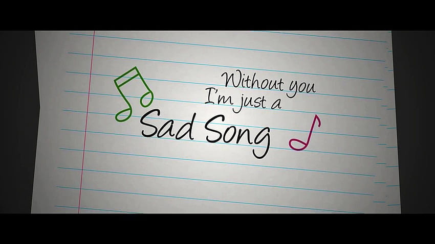 We The Kings - Sad Song (Lyric Video) ft. Elena Coats HD wallpaper