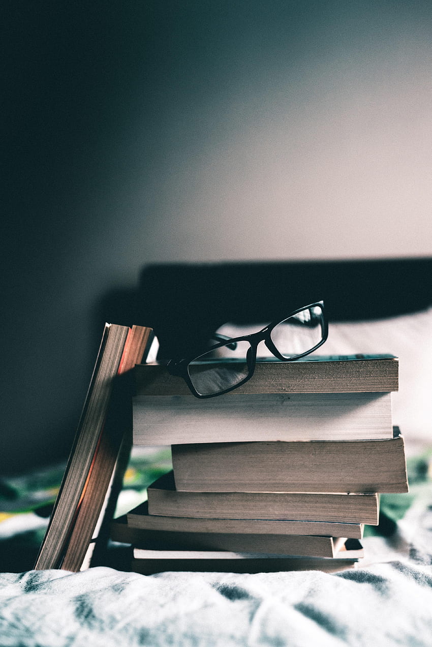 Books, , , Glasses, Spectacles, Reading, Stack, Pile HD phone wallpaper