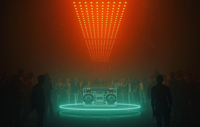 Music, Neon, People, Art, Tape, Fiction, Club, Rendering, People, Disco, by Beeple, SXXXUAL, Beeple for , section рендеринг - papel de parede HD