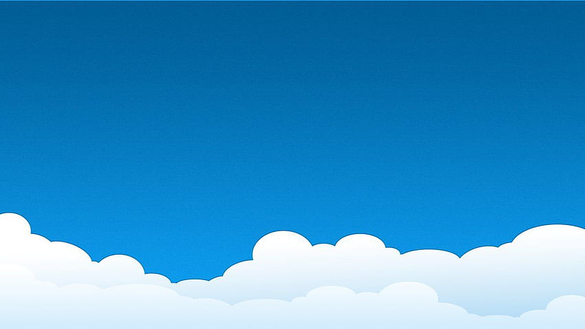 Анимационен облак, облак в кремав цвят HD тапет