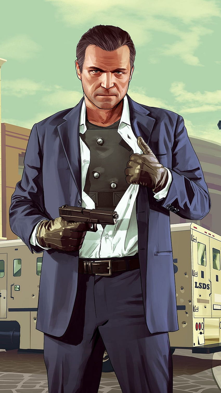 Grand Theft Auto V Michael De Hd Phone Wallpaper Pxfuel 9559