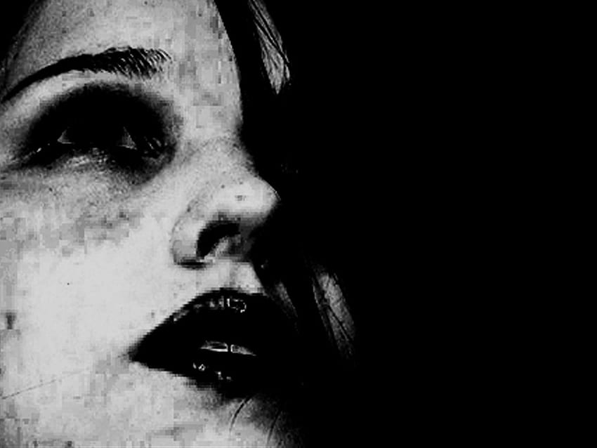 Goth Girl Gesicht, Gothic, gedämpft, Gesicht, Goth, Mädchen, Frau, weiblich HD-Hintergrundbild