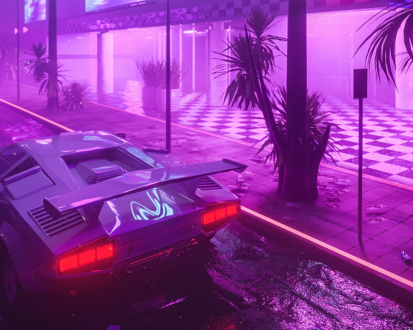 Cyberpunk City, Neon Light, Futuristic Car, Glowing , Sci Fi Car HD ...