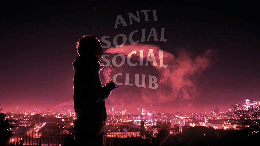 Logo Anti Social Social Club, komputer z Anti Social Social Club Tapeta HD