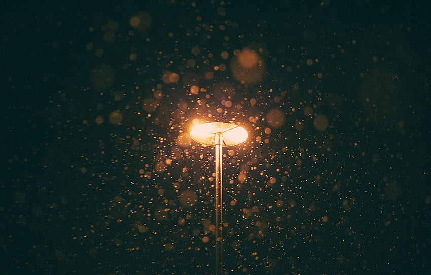 light, winter, snowing, lamp post for , section разное HD wallpaper