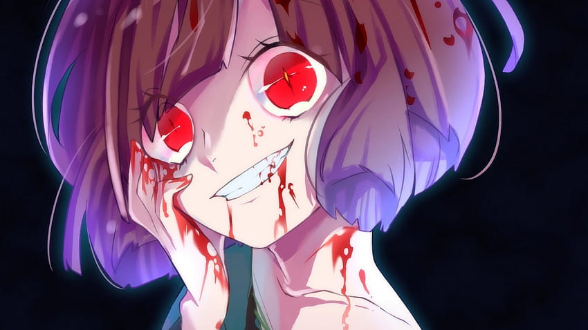 Undertale, Chara, Yandere, Creepy Smile, Anime-Stil HD-Hintergrundbild