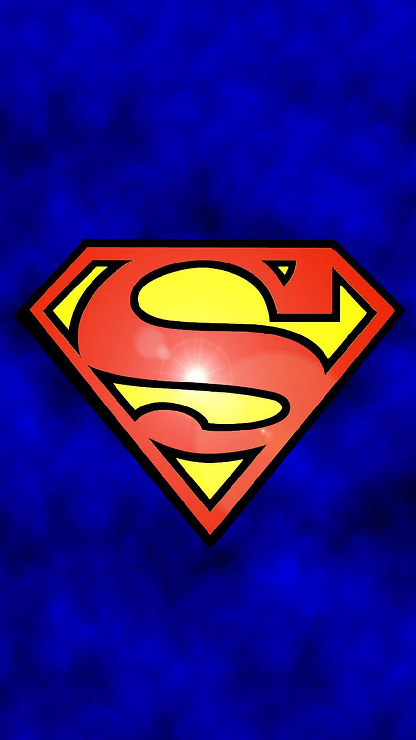 추상적인 재미있는 슈퍼맨 로고 아이폰 6, 슈퍼 히어로 로고 HD 전화 배경 화면