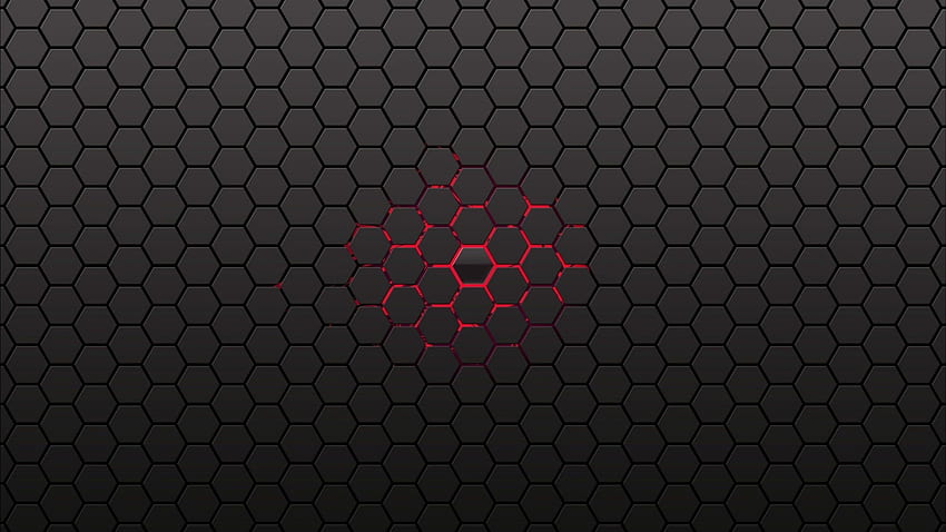 Linee centrali a nido d'ape nere rosso ., 2560x1440 Rosso Sfondo HD