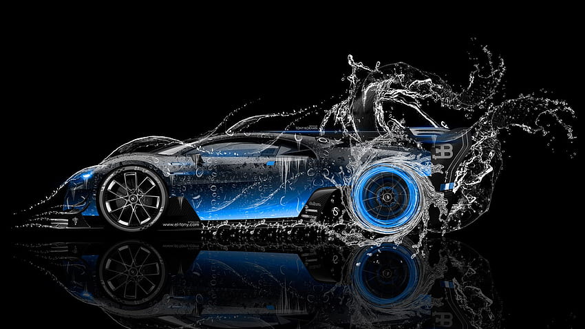 Bugatti Vision Gran Turismo Side Super Water Car 2016, Neon Bugatti HD ...