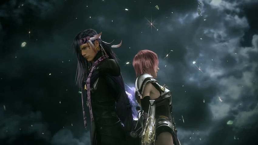 Final Fantasy XIII-2, foudre, mec mystérieux, farron Fond d'écran HD