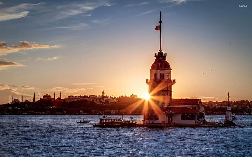 Maiden's Tower, Istanbul - World HD wallpaper