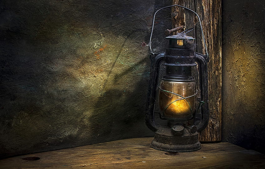 retro, lamp, lantern, old, kerosene, pseudoeuops for , section разное HD wallpaper