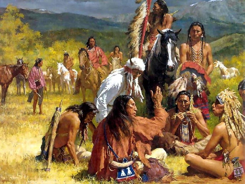 Índios americanos nativos e redação de cursos de medicina alternativa, Dia de Ação de Graças dos nativos americanos papel de parede HD