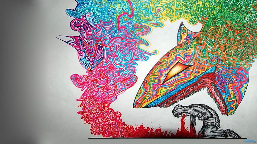 colorful sharpie drawing